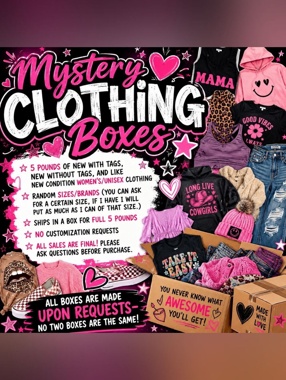 Mystery Clothing Boxes